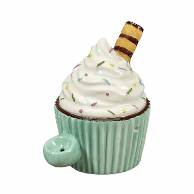 A beautifully crafted Cupcake Pipe by Fashioncraft, showcasing intricate details and vibrant colors, designed for everyday smoking enjoyment. - Cupcake