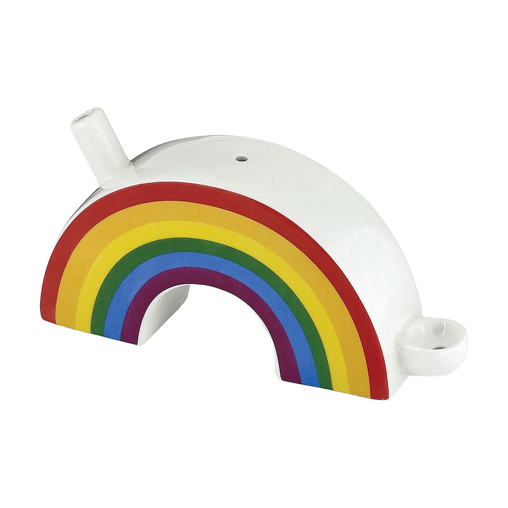 Colorful Rainbow Pipe by Fashioncraft designed for everyday smokers, showcasing its sleek design and vibrant colors for a stylish smoking experience. - Rainbow
