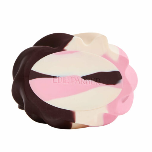 Edie Parker Soft Serve Lighter Holder in vibrant colors, showcasing its playful design and functional silicone material, perfect for standard Bic lighters.