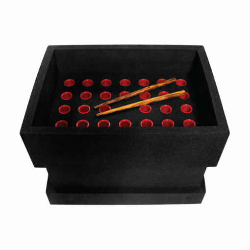 RAW Buddies Bump Box collection showcasing various sizes and wooden packing tools, designed for efficient and stylish rolling. - King Size