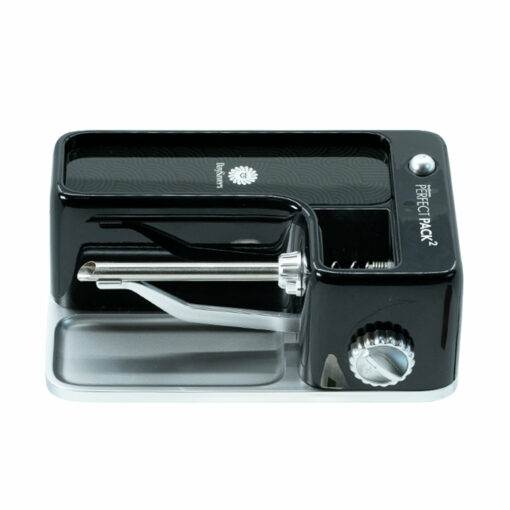 DaySavers Perfect Pack 2 Filling Machine showcasing its sleek design and portable convenience for effortless joint filling.