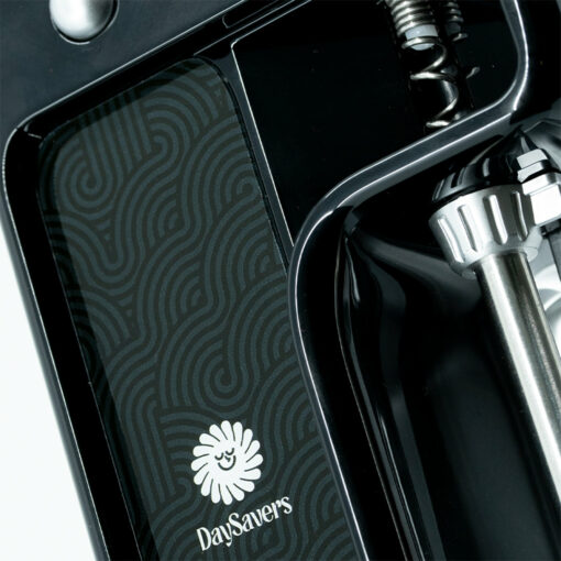 DaySavers Perfect Pack 2 Filling Machine showcasing its sleek design and portable convenience for effortless joint filling.