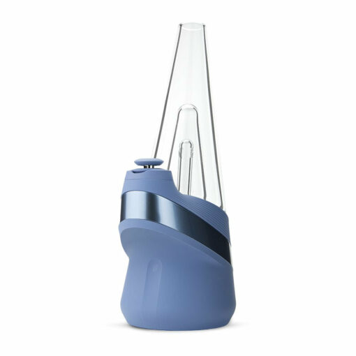 Puffco New Peak Smart eRig in Sapphire color showcasing its sleek design and advanced features for an enhanced smoking experience.