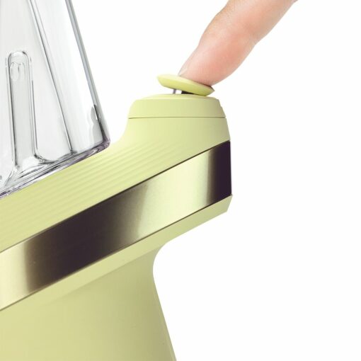 Puffco New Peak Smart eRig in Zest color showcasing sleek design and advanced technology for optimal smoking experience.