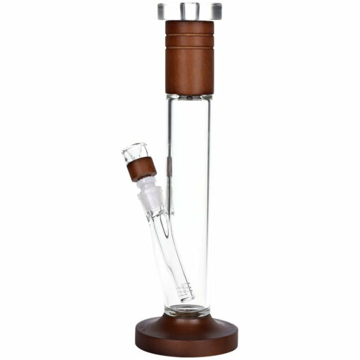 Pulsar Wood on Glass Straight Tube Water Pipe - Image 2
