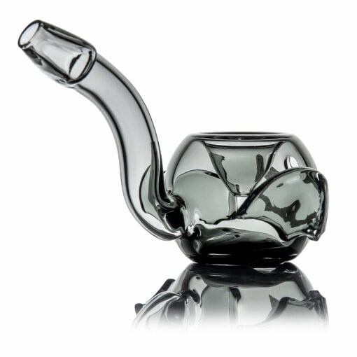 MJ Arsenal Bud-Sucker Pipe featuring a vibrant bat design with a glow-in-the-dark face, made of 100% borosilicate glass, perfect for Halloween.