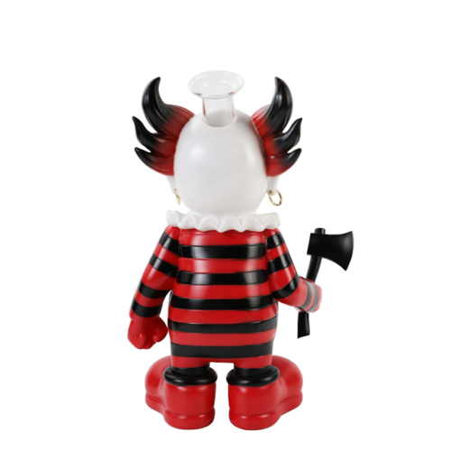 Killer Clown Water Bong, 10.6 inches tall, featuring a vibrant and eerie clown design, perfect for both display and functional use in smoking sessions.