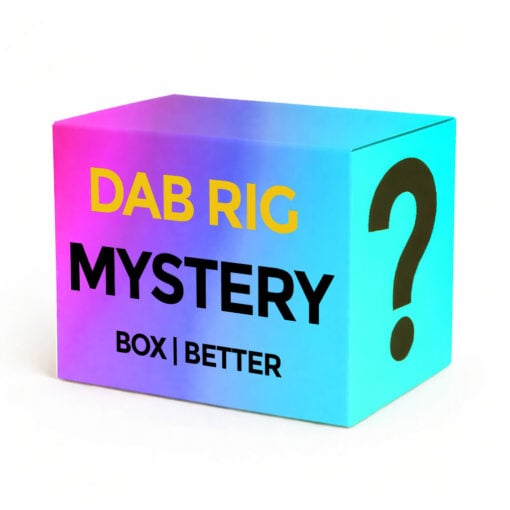 A collection of premium dab rigs in a mystery box, showcasing various designs and colors, perfect for enhancing the smoking experience. - BETTER
