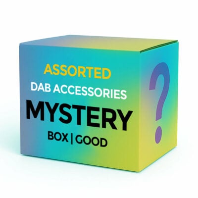 A variety of premium dab accessories including tools, containers, and more, all presented in an enticing mystery box from Cannabox. - GOOD