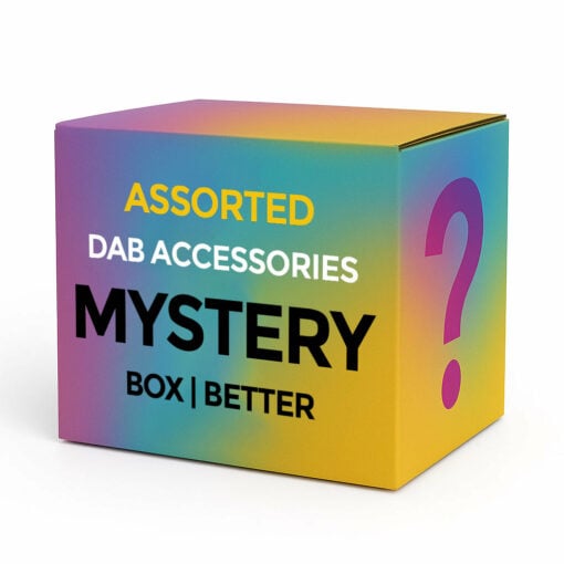 A variety of premium dab accessories including tools, containers, and more, all presented in an enticing mystery box from Cannabox. - BETTER