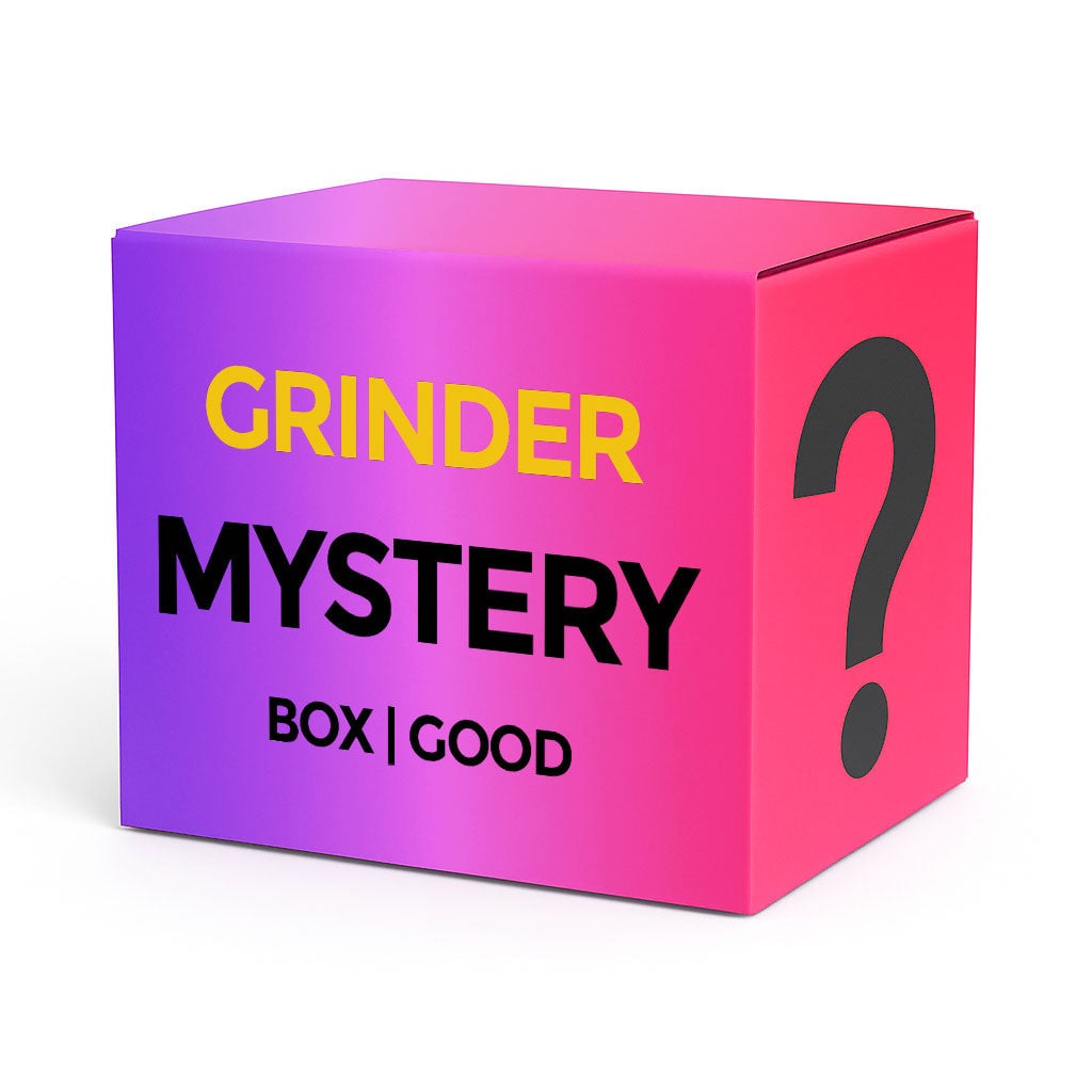 A beautifully arranged Grinder Mystery Box featuring various high-quality grinders, showcasing their functional design and vibrant colors. - GOOD