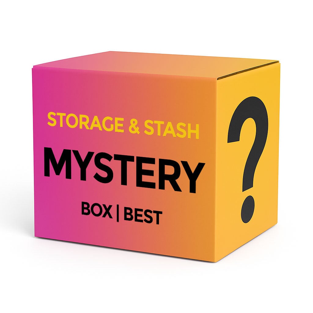 A beautifully designed STORAGE & STASH MYSTERY BOX showcasing premium materials and a sleek aesthetic, perfect for everyday smokers. - BEST