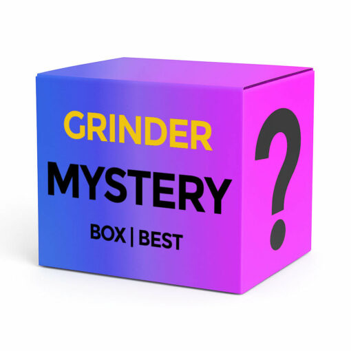A beautifully arranged Grinder Mystery Box featuring various high-quality grinders, showcasing their functional design and vibrant colors. - BEST
