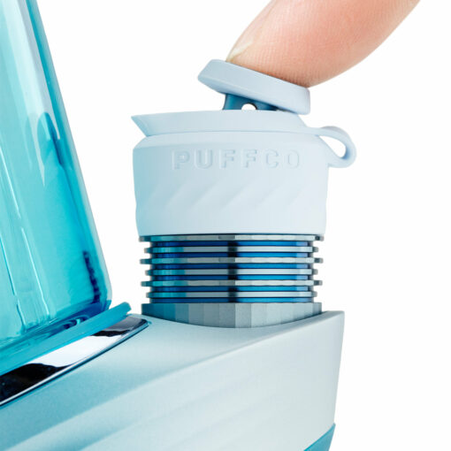 Puffco Peak Pro 3DXL in Glacier color showcasing its sleek design and advanced features for optimal dabbing experience.
