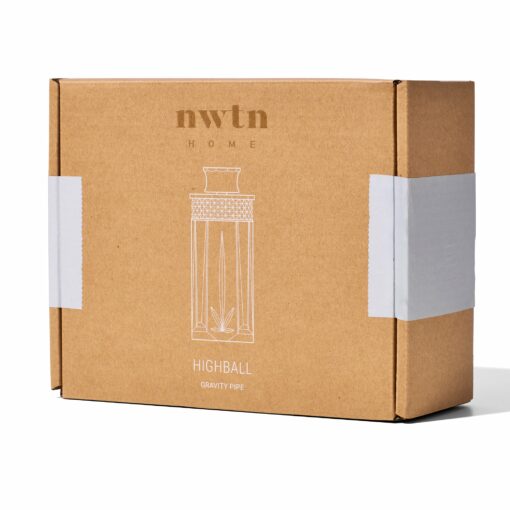 NWTN Home Highball Gravity Water Pipe showcasing elegant design and functionality, made from durable borosilicate glass for everyday smoking.